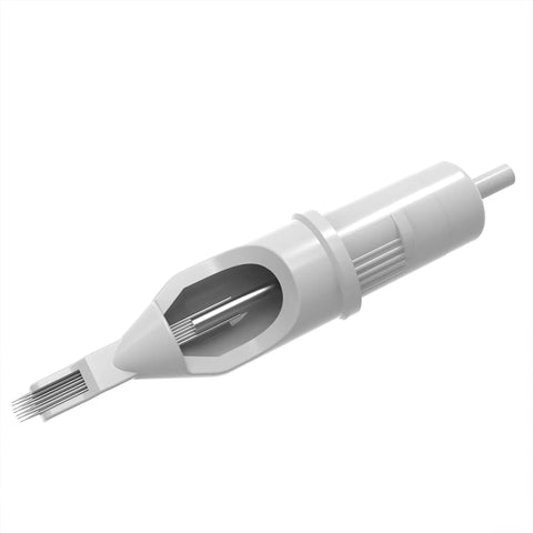 Gen C Round Liner Tattoo Cartridges Featuring Legit Medical Grade Stainless Steel And Slick Silicone Bodies For Clean Smooth Setup And Pro Shop Ready EO Sterile Protection with fine needles for detailed tattoo work.
