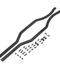 Beefy Metal RC Crawler Chassis Frame For SCX10 I II 90046 90047 2 Pack Black Side Frame with screws for rough terrain