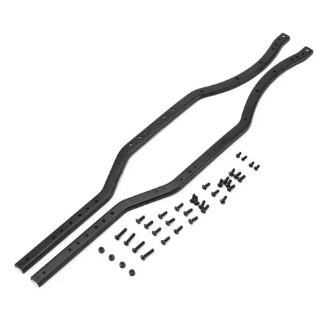 Beefy Metal RC Crawler Chassis Frame For SCX10 I II 90046 90047 2 Pack Black Side Frame with screws for rough terrain