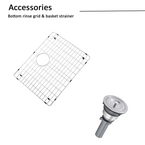 Accessories for Deep 23 Inch Undermount Stainless Steel Kitchen Sink With 16 Gauge Single Bowl Ultra Durable Rust Resistant Easy Clean