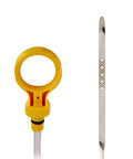 Engine Oil Dipstick Indicator Replacement Fits 2005 2009 Buick Lacrosse 2006 2008 Lucerne close-up of yellow handle and dipstick