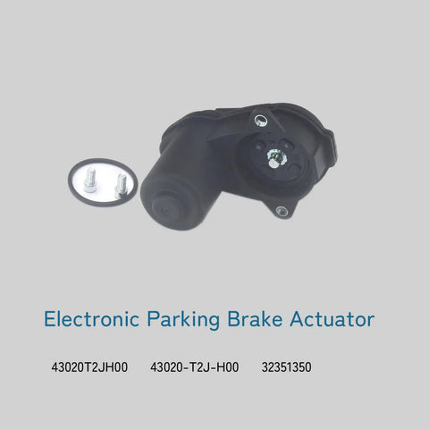 Heavy Duty Electronic Parking Brake Actuator Replacement Fits Acura Tlx 2.4l And Nsx 3.5l Zero Hassle Plug And Play Direct Swap Oe Quality 32351350 HDBM001 showing its black cylindrical body and metal screws.