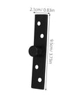 Heavy Duty Hidden Door Pivot Hinge With Rotating Stainless Steel Mechanism For Secret Bookcase And Partition Doors Black Finish
