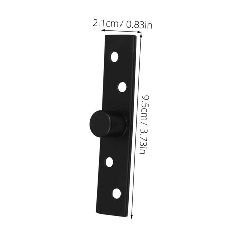 Heavy Duty Hidden Door Pivot Hinge With Rotating Stainless Steel Mechanism For Secret Bookcase And Partition Doors Black Finish