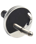 Close-up of Two Pack Stainless Steel Toilet Hinges Top Fix Hinge Mountings Replacement Quick Fitting For Toilet And Bathroom Furniture Durable