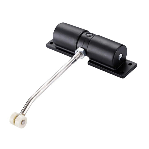 Adjustable Double Spring Door Closer for Home, exterior doors, self-closing hardware, aluminum alloy body, side view