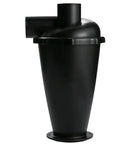 Black Dual Purpose Turbo Cyclone Dust Separator for Vacuum Cleaners Heavy Duty Woodworking Dust Collection System with Flange Mount
