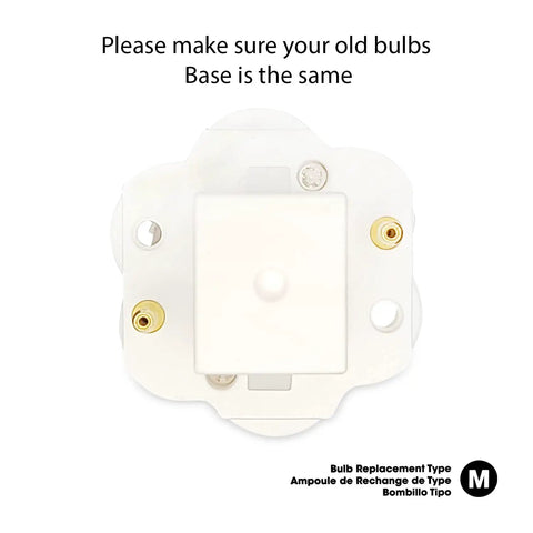 Base comparison for Led Replacement Bulb For 20W 2 Pin Swirl SBB Bulb B84J35 SB20 M Or SB20 M FFP 1 Pack