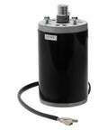 Black cylindrical 90V Brushless Electric Motor 200W 2400RPM with DC90V label and 330mm wire for small equipment, treadmills, tools.