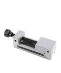 Tough As Nails Manual Precision Flat Pliers And Right Angle Milling Vise For Cnc Grinding Machines Built From Heavy Duty Hardened Carbon Steel showing a 3-inch vise with a black knob.