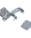 Door Hinges Set Of 2 Front Left Chrome Finish For GMC Yukon Sierra Tahoe Escalade Cadillac Escalade ESV 2000 To 2006 Replacement Pair