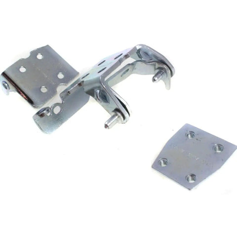 Door Hinges 2 Pack Front Driver Left Side Chrome Finish Replacement Hinges for Car Doors shown in close-up view
