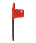 Red aluminum alloy face mill head with mounting hole and black shank for CNC milling