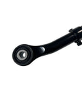 Front Adjustable Track Bar For 0-5 Inch Lift Beefed Up Heavy Duty Forged Steel Ram 2500 4WD 2014-2024 Compatible With 2 3 4 5 Inch Suspension Panhard Bar Leveling, black forged steel end view
