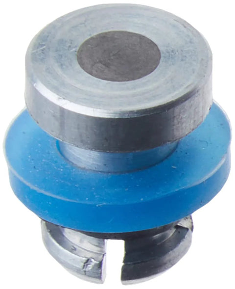 Amazon Prestige safety valve for Deluxe stainless steel pressure cookers; blue base with silver cap