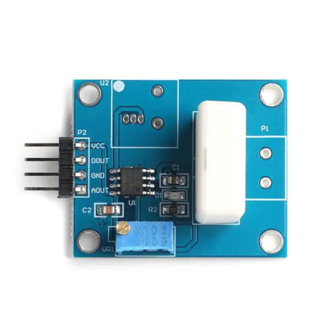 The Real Deal Hall Current Sensor Detector Board delivering 35A precision overcurrent alert light, top view with connectors.