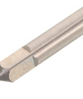 Two Pack High Speed Steel Spiral Point Plug Threading Tap 1/4-20 Wear Resistant, Fast Cutting, Rugged Pro Grade Tool For Metal And Hard Materials, Power Tool Accessory, Long Lasting Threads close-up tip