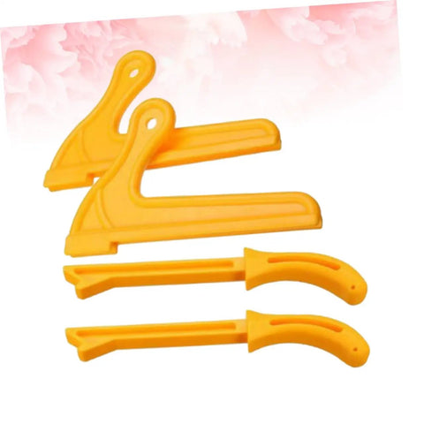Four Piece Pro Grade Woodworking Push Stick Set For Table Saws Router Tables And Band Saws Yellow Adjustable Push Blocks
