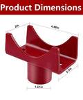 Heavy Duty Bottle Jack Axle Adapter Saddle Fits 2 Inch, 3 Inch, And 4 Inch Round Or Square Axle Tubes, product dimensions shown