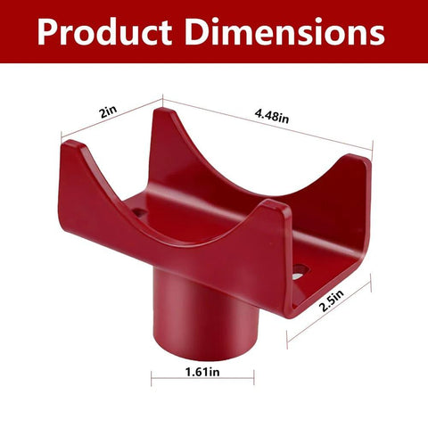 Heavy Duty Bottle Jack Axle Adapter Saddle Fits 2 Inch, 3 Inch, And 4 Inch Round Or Square Axle Tubes, product dimensions shown