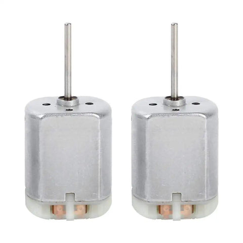 Two 22mm D-Shaft Door Lock Actuator Motors, 12V DC Flat Shaft Replacement for Car Doors, High RPM 11800, Long D Spindle