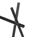Close-up of the Portable Campfire Cooking Stand Tripod For BBQ Grill Aluminum Alloy Outdoor Camping Picnic Gear joints and structure.