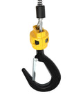 Heavy Duty Electric Hoist With 1100 Lb Capacity And 1500W Motor For Lifting Heavy Equipment Up To 25 Feet with durable hook and strong wire rope.