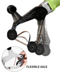 Powerful 800W Electric Round Tube Polisher Sander Machine High Speed Belt Grinder For Stainless Steel Polishing Flexible Sanding Tool flexible axle detail with belts and pulleys