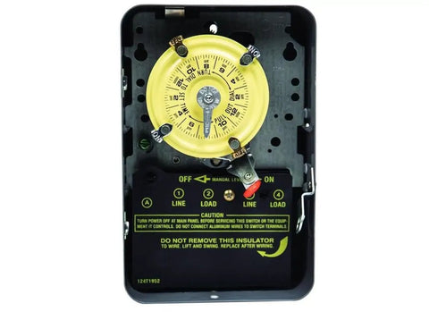 WH40 Mechanical Water Heater Time Switch Durable Gray Housing With Easy Dial Settings For Precise Daily On Off Control Reliable Mechanical Timer