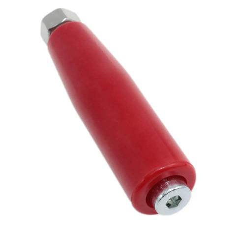 Red M12 Threaded Lathe Hand Wheel With Revolving Crank Handle And Nuts For Housing Construction Furniture Repair Lathes Fixtures