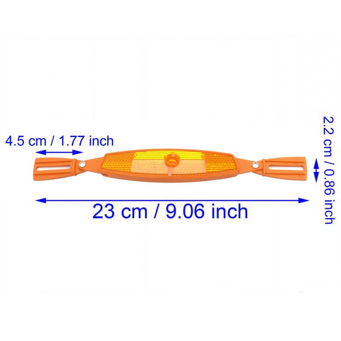 Orange Bike Wheel Spoke Reflectors 1 Pair Universal Safety Warning Light For All Kinds Of Bikes Easy To Install