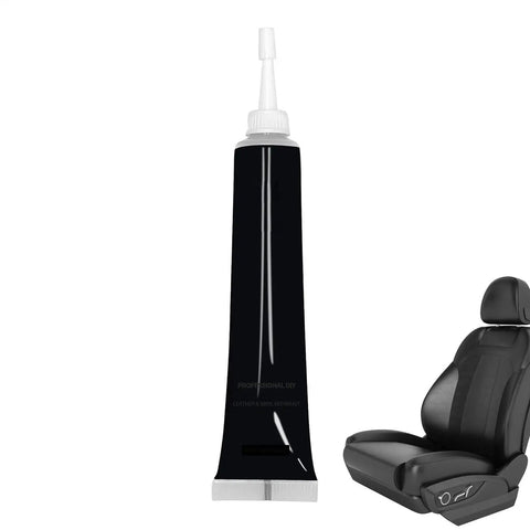 20ml tube of Leather Repair Cream For Furniture, Cars, Bags And Boots - Quick-Dry Liquid Pigment beside car seat