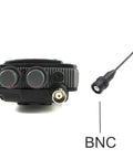 BNC connector for Beefy Yet Lightweight Flexible Shape Memory Handheld Dual Band Antenna For Amateur Radio Covers 144 To 146 MHz And 430 To 440 MHz 50 Ohm BNC Approx 16 Inch Tall Rugged Upgrade For VHF UHF Transceivers