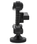 Side view of Mini Lathe Knurling Tool Holder With Adjustable Shank And Wheel Kit, featuring linear knurl tool attachments with CR15 wheels.