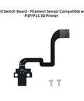 Filament Sensor Replacement For P1P And P1S 3D Printers with Ribbon FPC Cable Hall Switch Board and screws