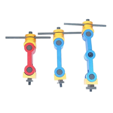 Universal Cnc Mill Machine Positioner With Dead On Accurate Adjustable Workpiece Stop Block Built Tough For Heavy Duty Fab Work set of three color-coded positioners