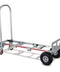 Gemini Sr Convertible Hand Truck With Pneumatic Wheels For 500 Lb Load Capacity, shown in four-wheel platform mode
