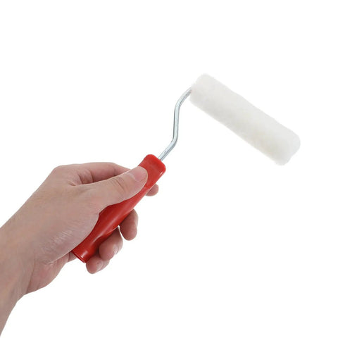 Hella Smooth Mini Paint Roller Kit With Matching Tray And Four Inch Roller Covers Delivers Slick Wall And Trim Coverage No Sweat At All Perfect For Tight Spots And Quick Refreshes in hand.
