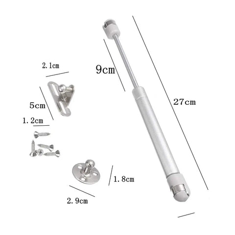 Four Pack Heavy Duty Gas Hydraulic Struts delivering hella smooth operation with rock solid piston dampers for 120N soft close lid support.