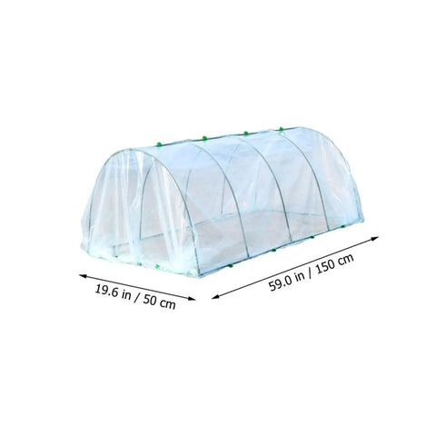 No-Fuss Outdoor Greenhouse Support Bracket for Garden Plants, Plastic Plant Cover Accessory, Clear Greenhouse Film, Easy Install Clip, Moisture Retention, Transparent House Garden Protector