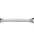 Chrome finish 4 Pc Double Box Ratcheting Wrench Set SAE With 72 Tooth Ratchet And Dual Size Ends Low Profile 5 Degree Move Off Corner Loading