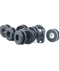 10Pcs Black Motorcycle Side Cover Grommets Kit For Fairings And Panels Slick Rubber Gasket Seals For 600RR 600F F4i 250R 125R And More Easy Install Snug Fit Prevent Rubbing, black rubber grommets