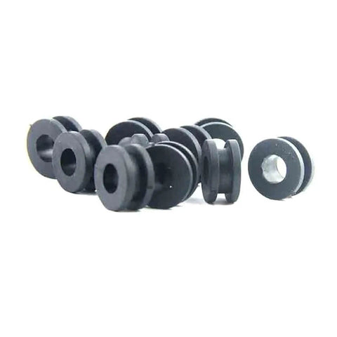 10Pcs Black Motorcycle Side Cover Grommets Kit For Fairings And Panels Slick Rubber Gasket Seals For 600RR 600F F4i 250R 125R And More Easy Install Snug Fit Prevent Rubbing, black rubber grommets