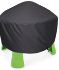 Heavy Duty Kids Water Table Cover For Outdoor Use 34 Inch Square 18 Inch High Waterproof Dustproof UV Protection Fits Splash Pond Rain Showers Water Table 600D Oxford Canvas Cover Only