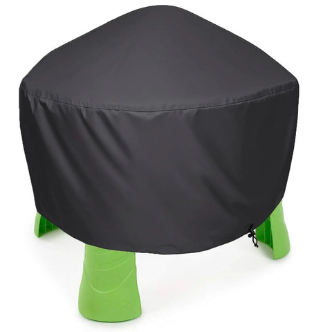 Heavy Duty Kids Water Table Cover For Outdoor Use 34 Inch Square 18 Inch High Waterproof Dustproof UV Protection Fits Splash Pond Rain Showers Water Table 600D Oxford Canvas Cover Only