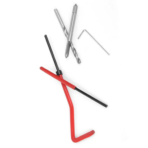 Premium Thread Repair Insert Kit With M4 Helical Coils For Restoring Stripped Holes, Stainless Steel Fasteners To Fix Damaged Threads Like A Boss And Save Your Gear Without Buying New Stuff, with taps and red handle