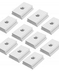 Heavy Duty M8 T Slot Nut Set For Woodworking 10 Piece Aluminum Alloy T Track Sliders Durable Fasteners