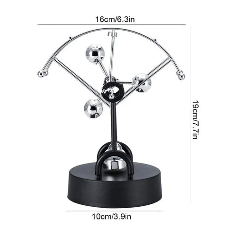 Kinetic Perpetual Motion Galaxy Desktop Gadget Revolving Outer Space Planet Balance Ornament For Desk And Home Office Decor