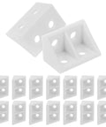 Heavy Duty Plastic Corner Braces For Cabinets And Shelves 20 Pack White 4 Hole Corner Connectors For Drawers And Furniture No Fuss Install Built To Last Home Storage