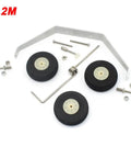 Cessna 182 Beefed-Up Aluminum Alloy Main Landing Gear Assembly With Wheels And Axles Tire Kit Upgrade for RC Aircraft 1.2M